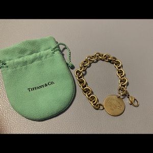 Tiffany and Co. round tag bracelet